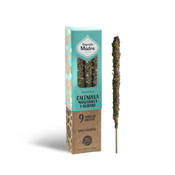 Ringelblume, Kamille & Weihrauch - Herbal Räucherstäbchen Sagrada Madre
